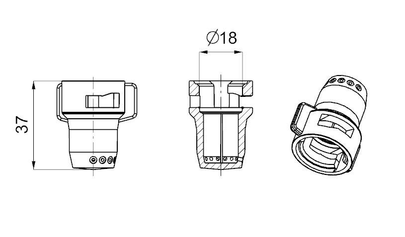 Колпачковый заправщик 07 – с 7 отверстиями — изображение 2