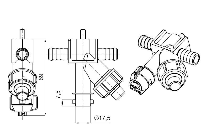 Корпус распылителя 0-100/087/K