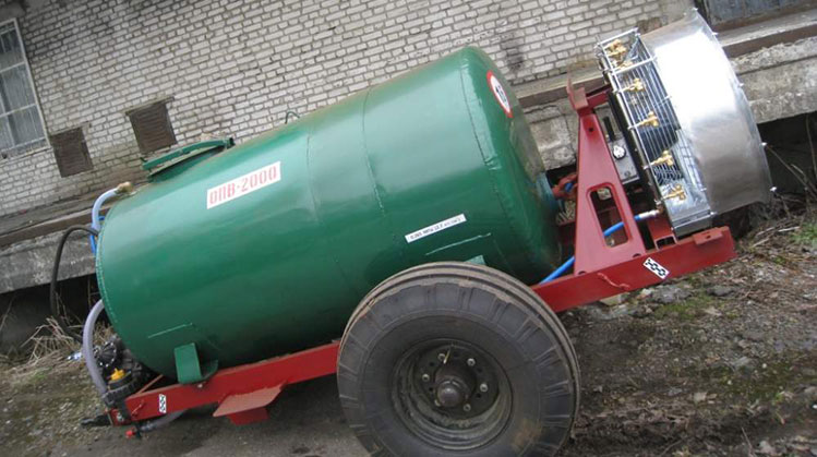 Переоборудование опрыскивателей в Украине (фото ОПВ-200)